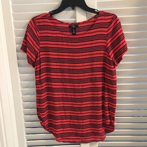 Gap, Red and Navy Striped Top